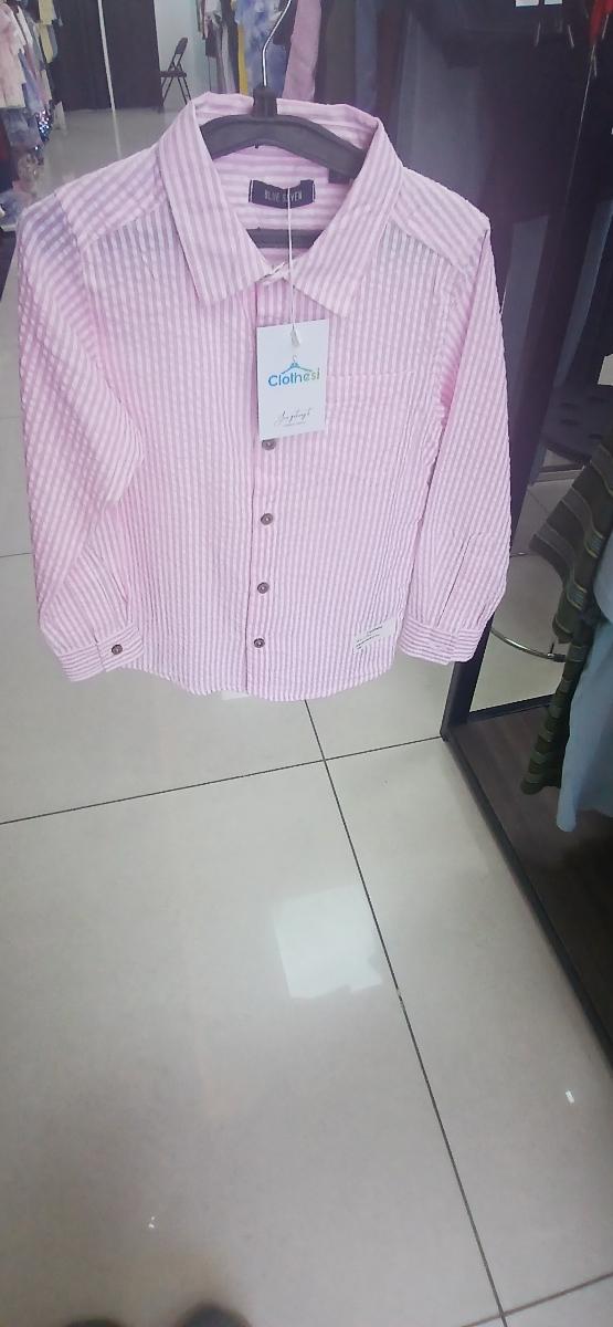 Blue seven linen Striped Cotton Shirt