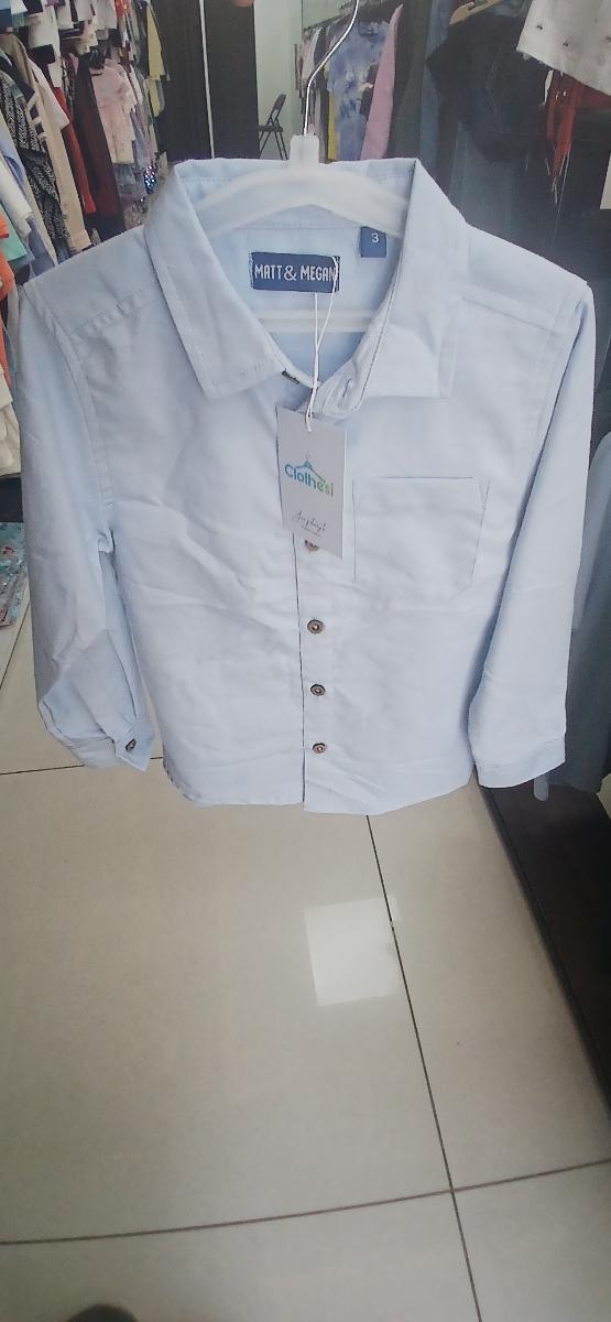 Matt and Megan Light Blue Cotton Shirt