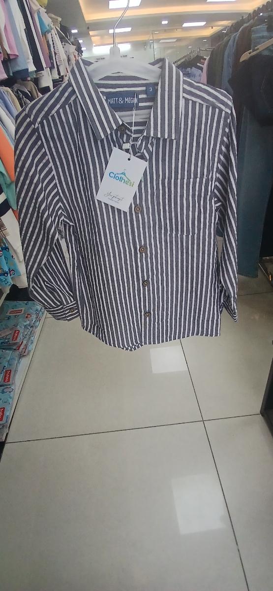 Matt and Megan Stripped Cotton Shirt