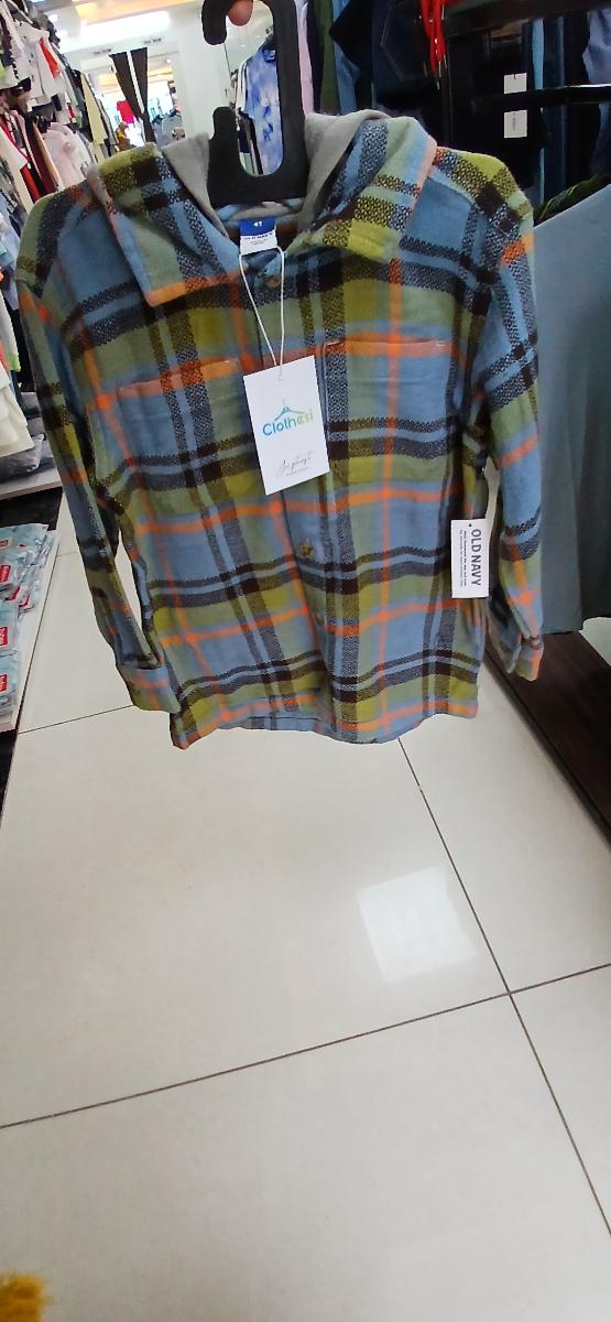 Old navy Checked Hooded Flannel Shirt