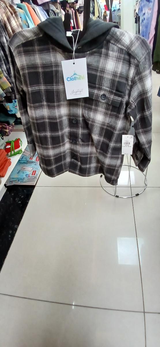 Old navy Checked Flannel Hoodie Shirt