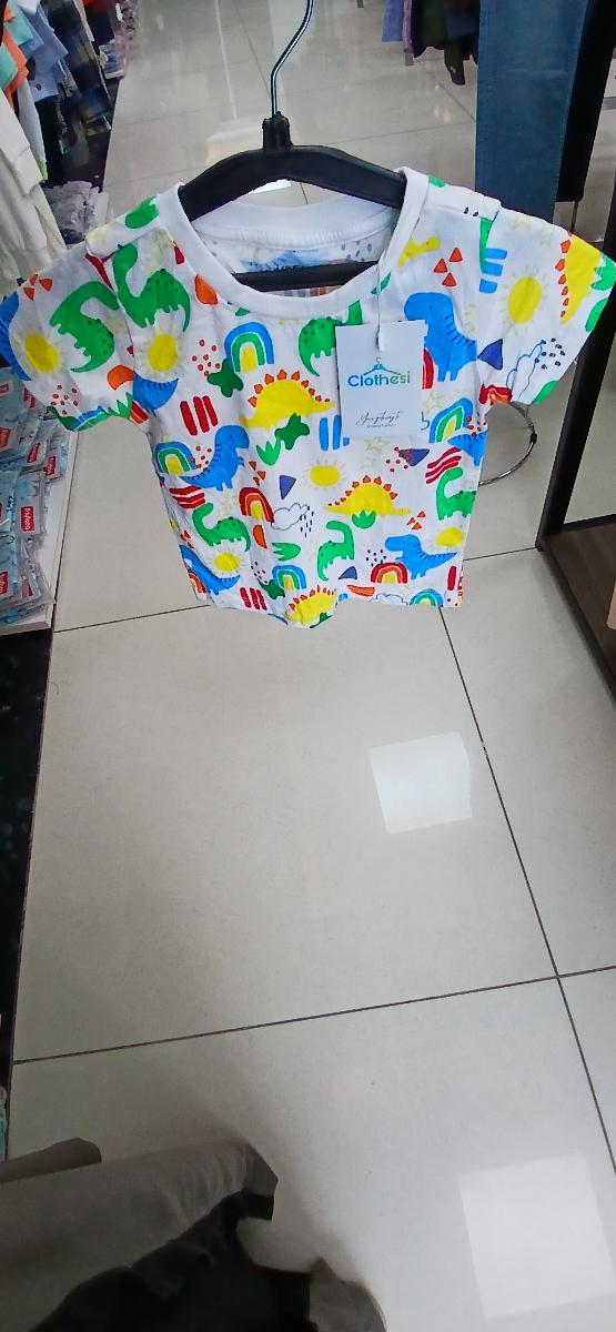 Live smart Kids' Dinosaur Print Cotton T-Shirt