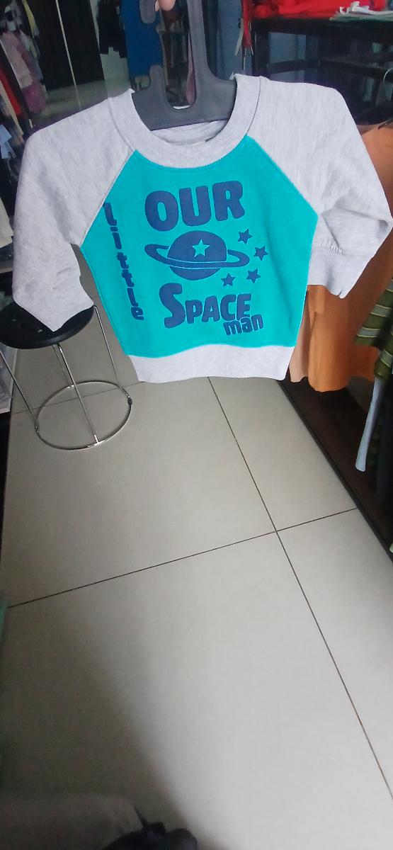 B collection Kids' Space Print Raglan Sweatshirt
