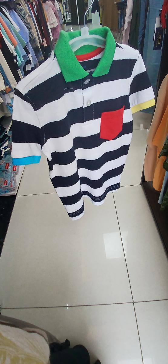 Weekend Striped Polo T-Shirt with Contrast Pocket
