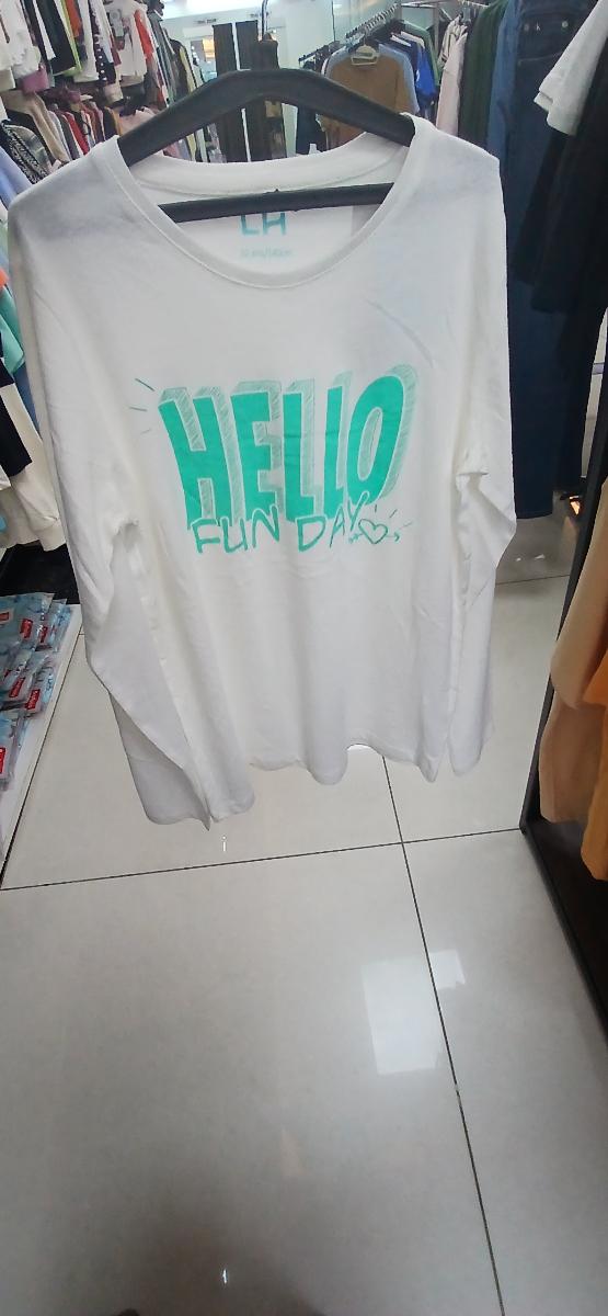 L H Cotton Crew Neck Graphic sweat-Shirt