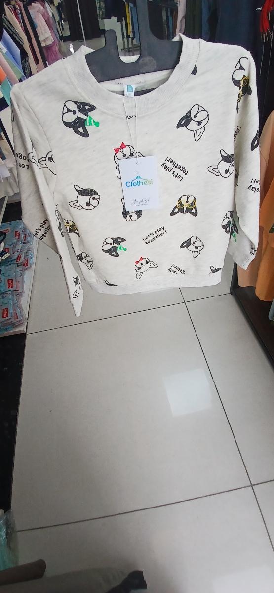Elfindoll Print Cotton Sweatshirt