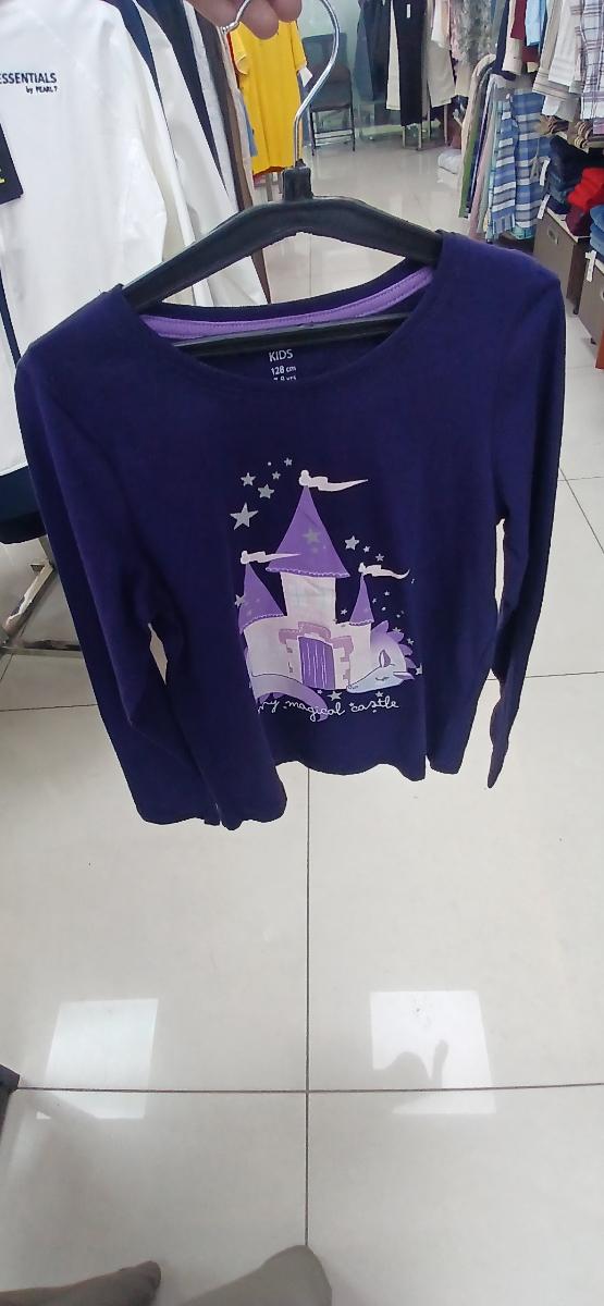 Kids' Long Sleeve Printed Sweat-Shirt with Castle Design