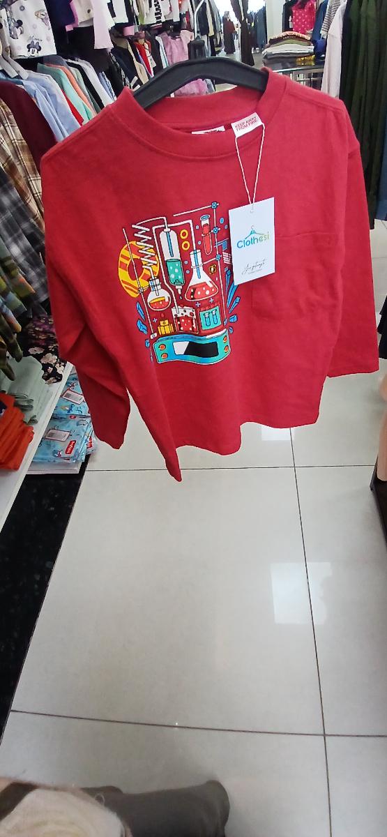 Kid's Graphic Print Cotton sweat -Shirt