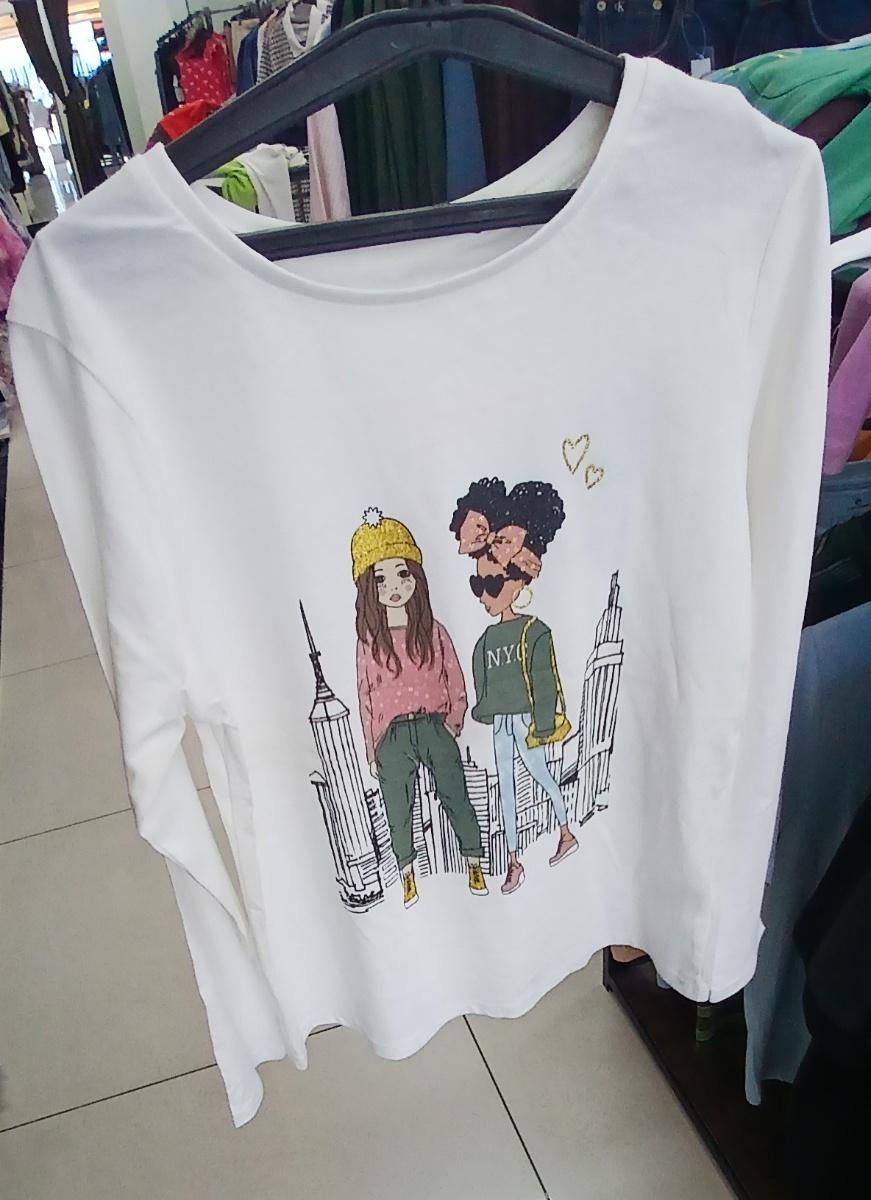 Graphic Print Cotton Sweat-Shirt