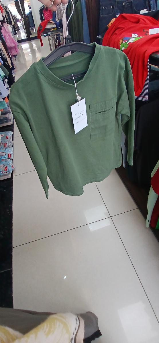 Olive Green Long SleeveSweat Shirt with Pocket