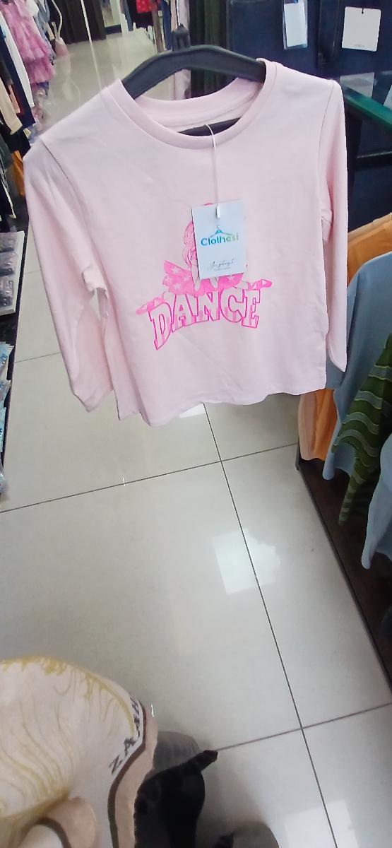 Girls' Pink Dance Graphic Sweat Shirt