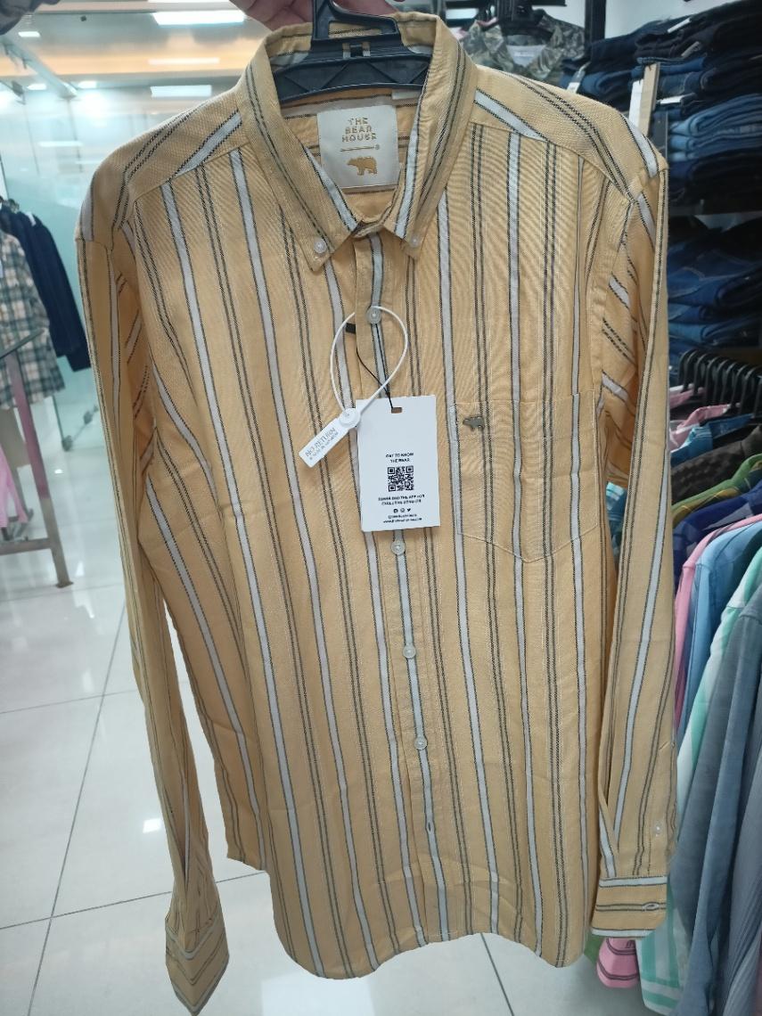 Striped Cotton Casual Shirt