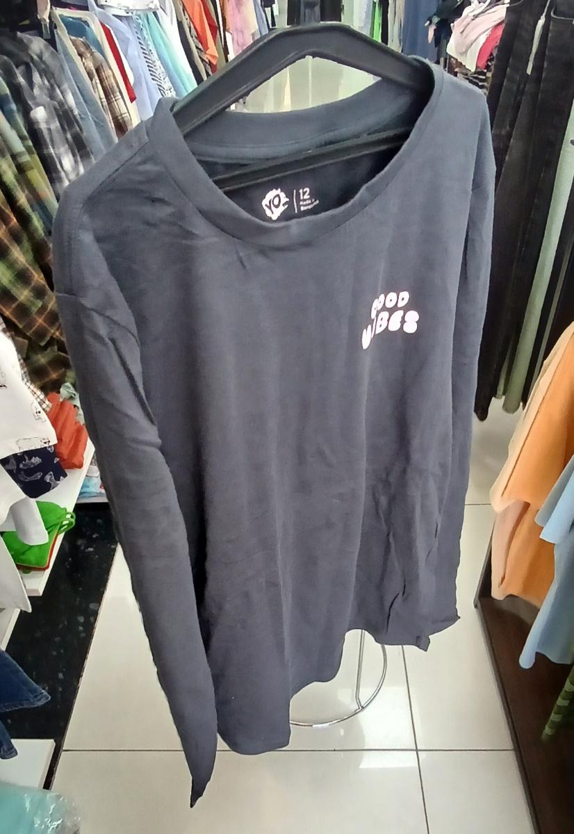 YO Men's 'Good Vibes' Graphic Long Sleeve Sweat-Shirt