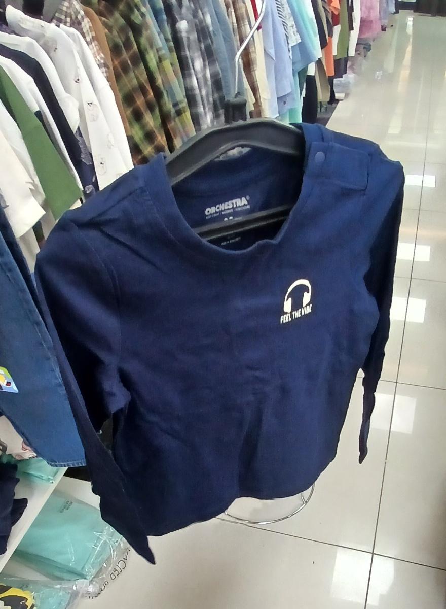 Orchestra Navy Blue Cotton T-Shirt with Graphic Print