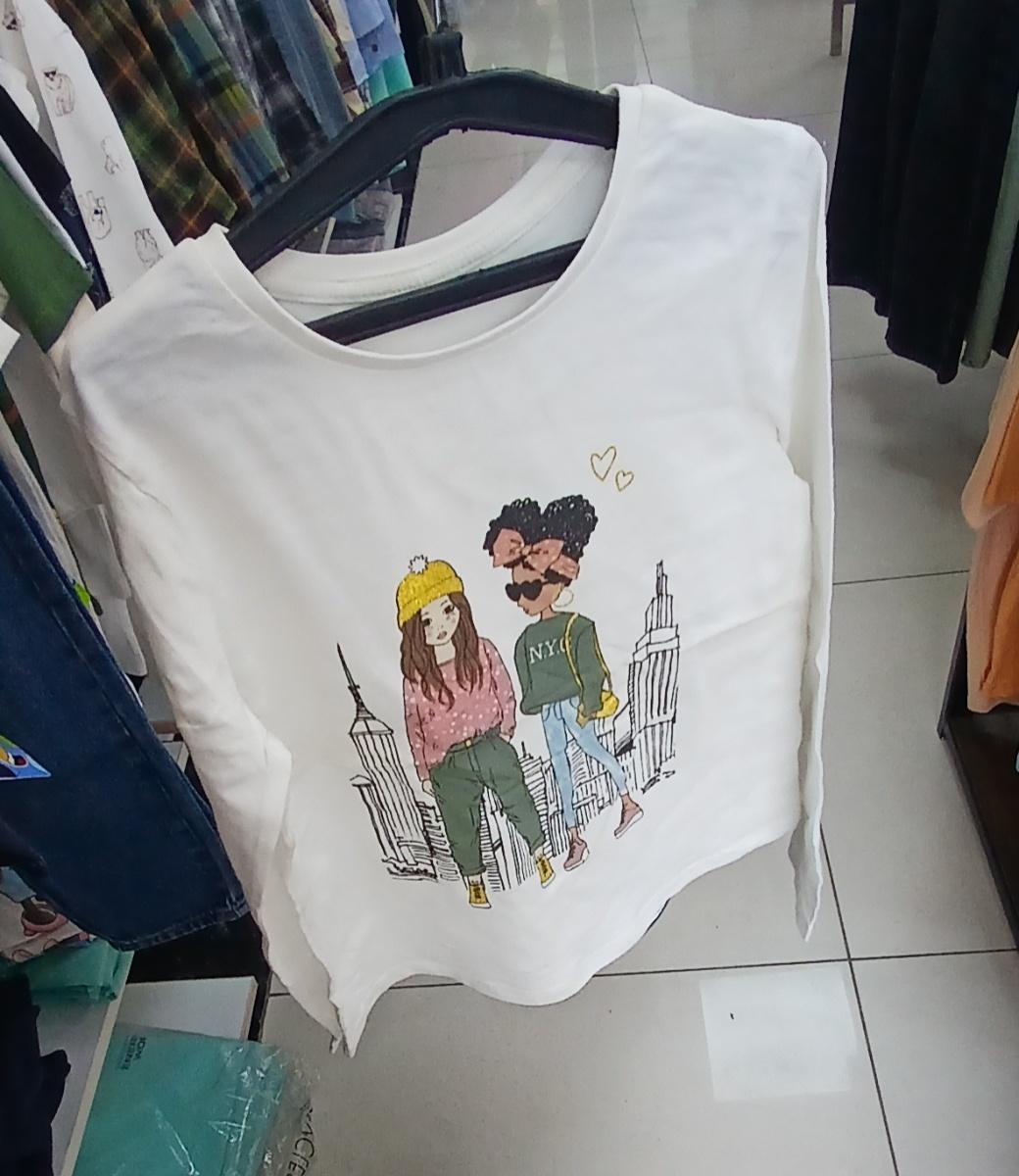 “Girls Printed Round Neck T-Shirt