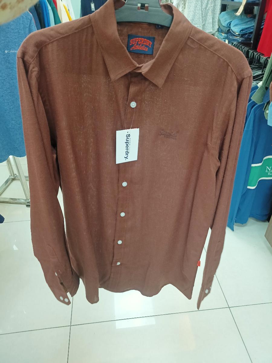 Superdry Athletics Brown Long Sleeve Shirt