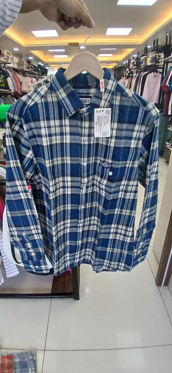 Superdry Classic Plaid Cotton Shirt view 1