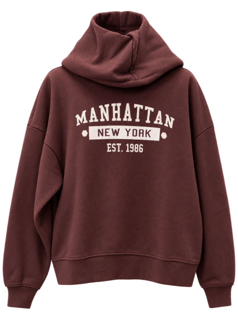 Manhattan New York Graphic Hoodie view 1