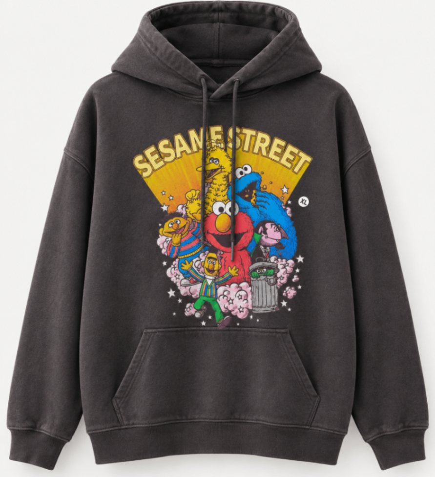 Vintage Sesame Street Graphic Hoodie view 1