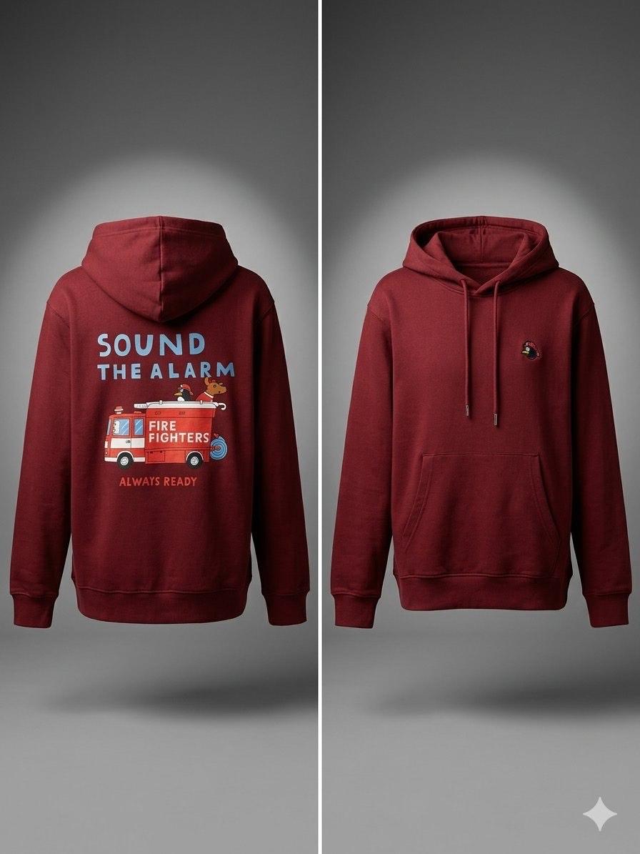 Graphic Print Hoodie view 1