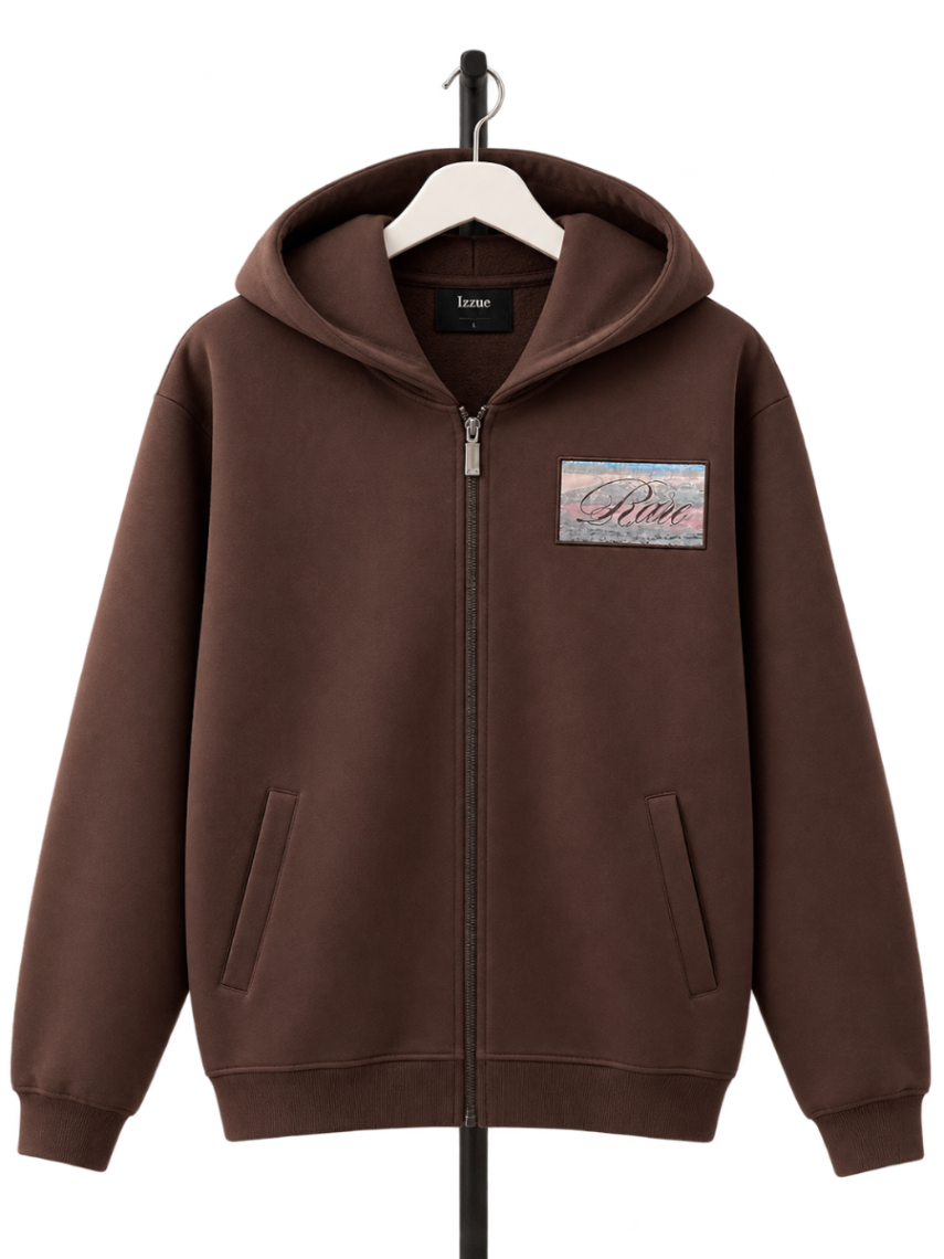 Rare rabbit Premium Cotton Zip-Up Hoodie view 1