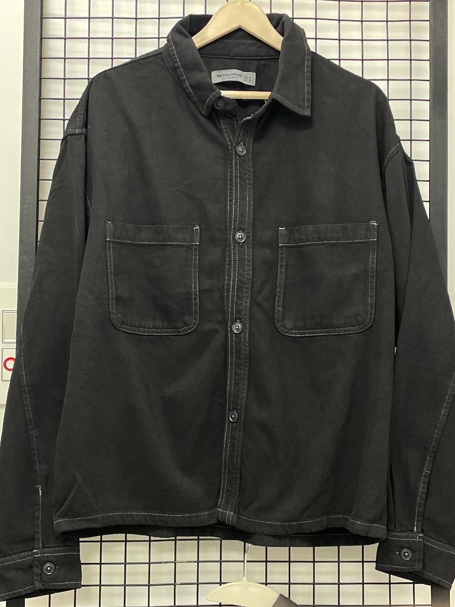 Pull & Bear  Black Denim Shirt view 1