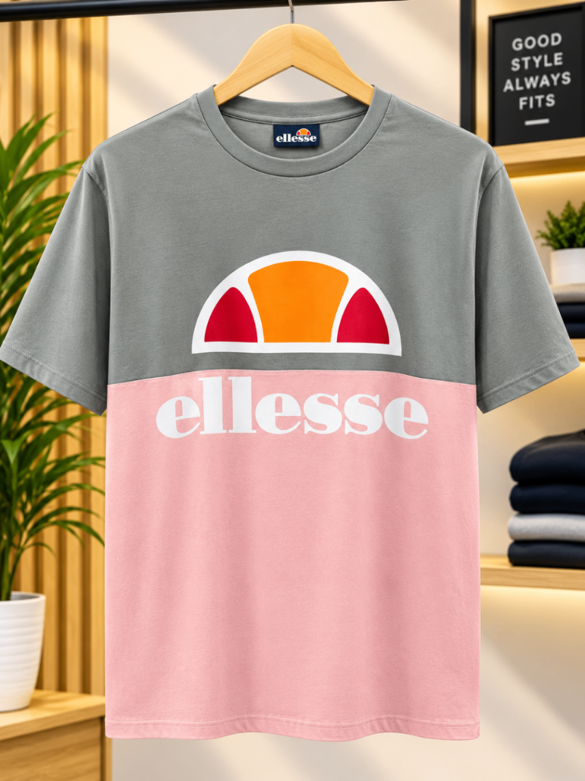 Ellesse Colorblock Cotton T-Shirt view 1