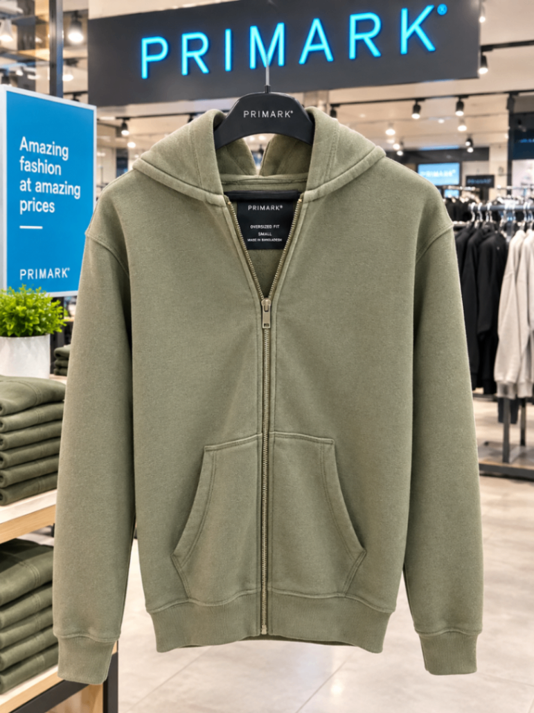 Primark Oversized Zip-Up Hoodie