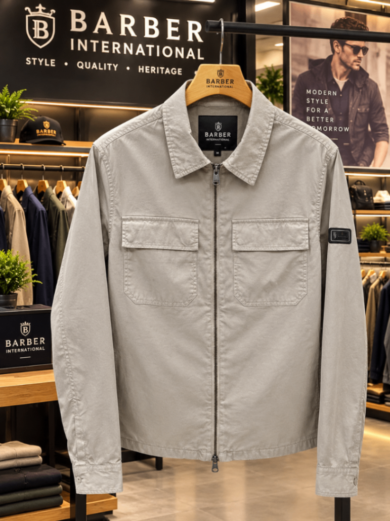 Barbour international Premium Cotton Utility Jacket