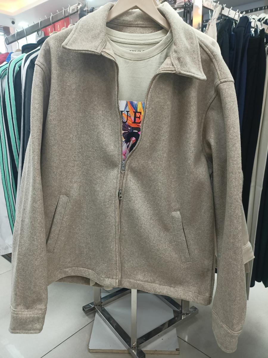 Textured Zip-Up Jacket with Printed T-Shirt view 1