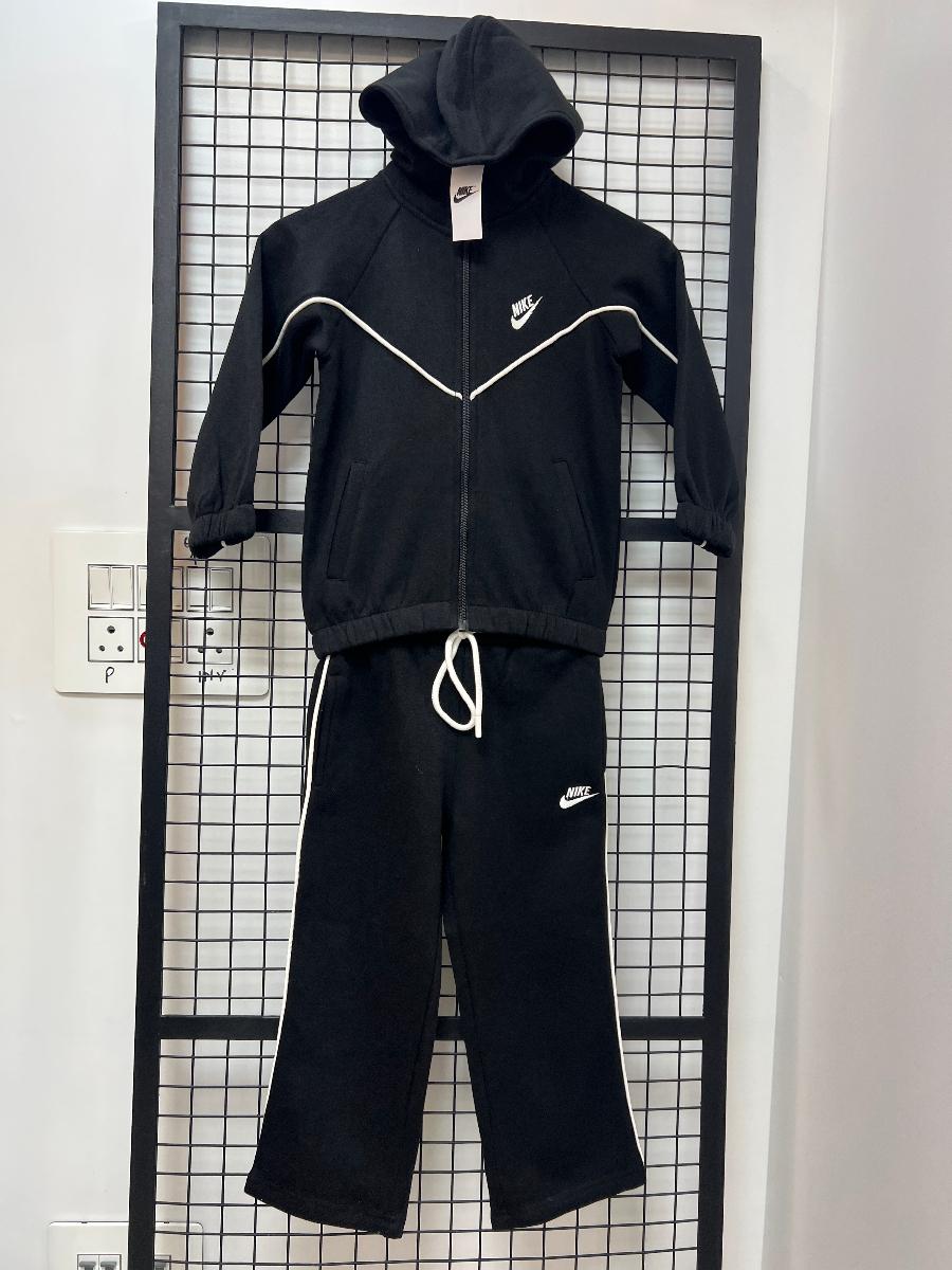 Nike Black Cotton Tracksuit view 1