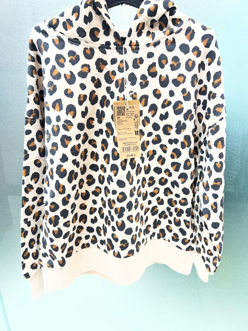 MONOPRIX Leopard Print Hoodie view 1