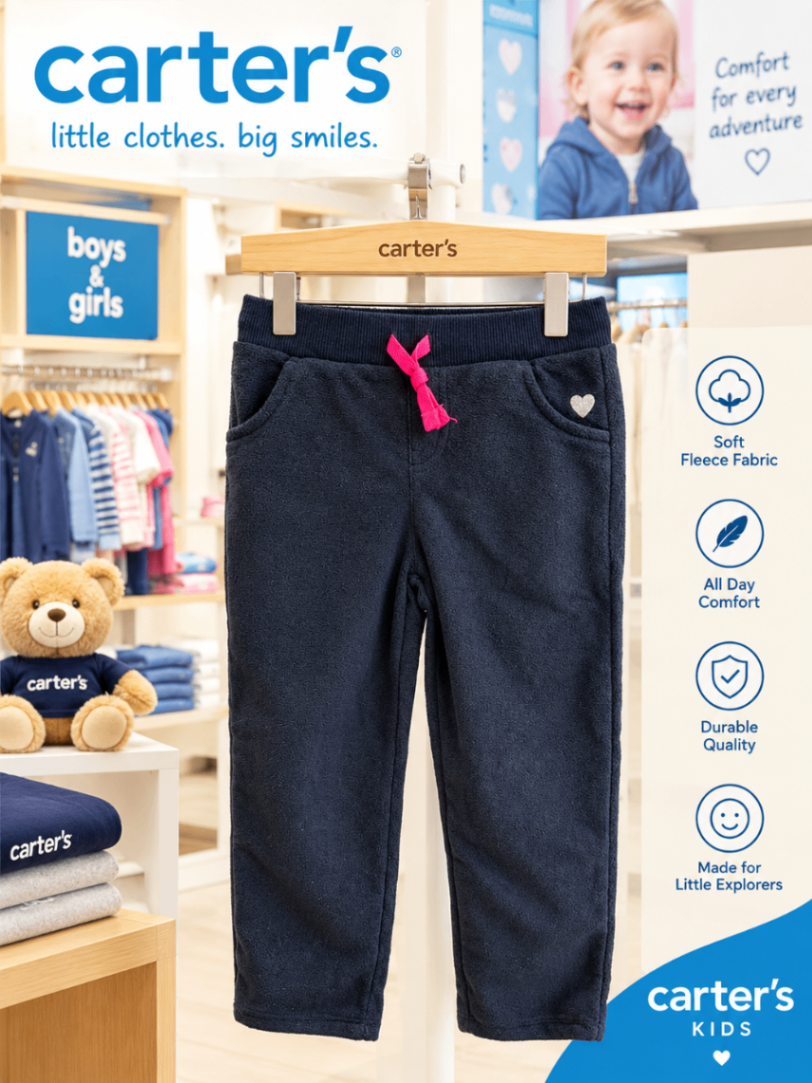 Carters Blue Fleece Trousers view 1