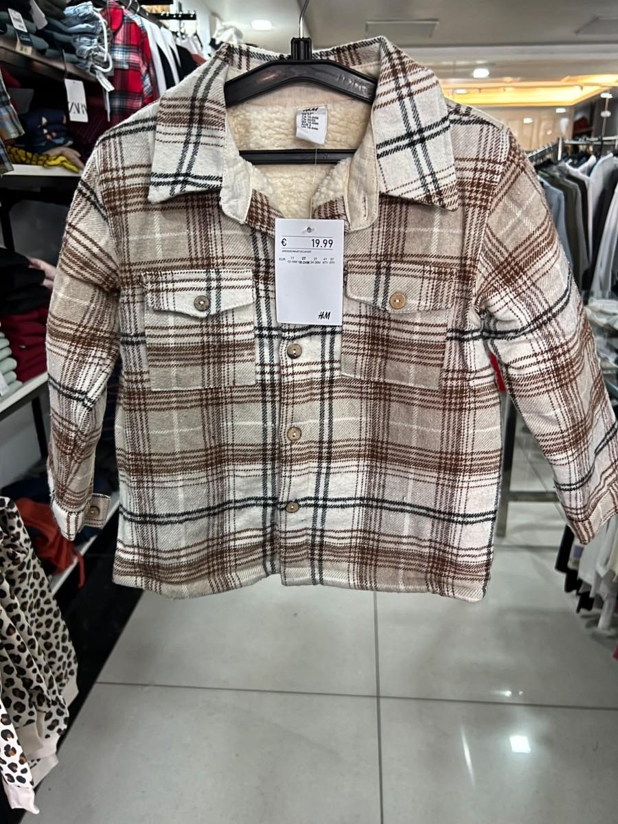 Checked Sherpa Lined Shirt Jacket view 1