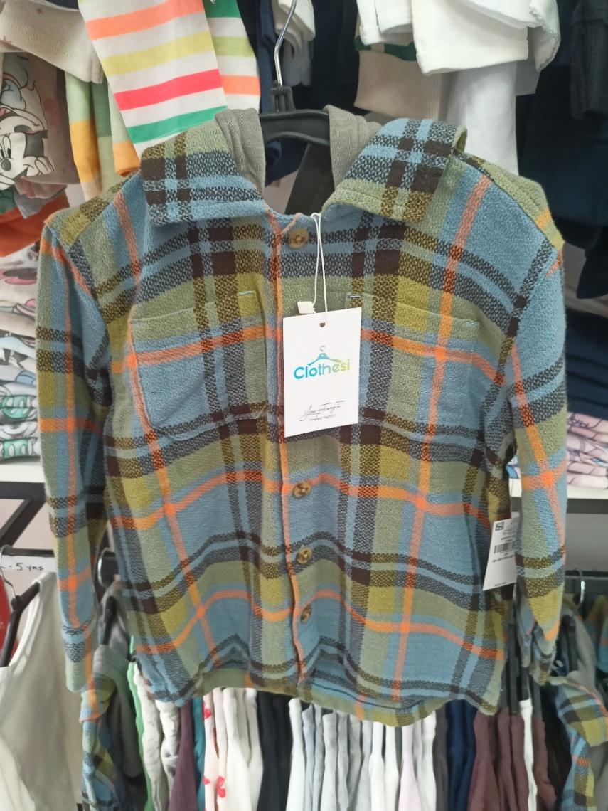 Old Navy Hooded Plaid Shirt Jacket view 1