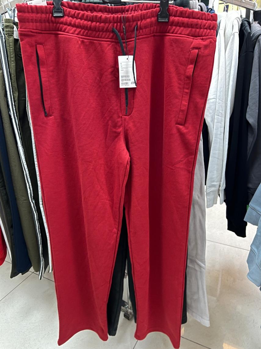 H&M Classic Red Joggers view 1