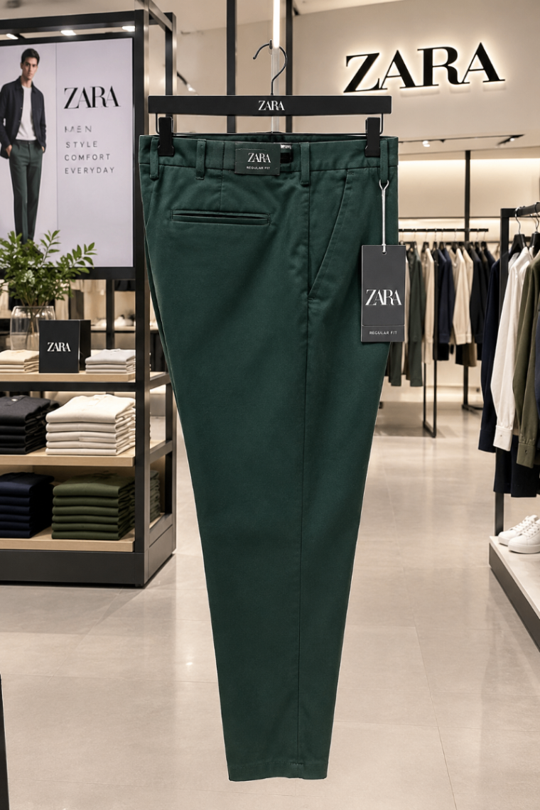 Zara Classic Fit Chinos view 1