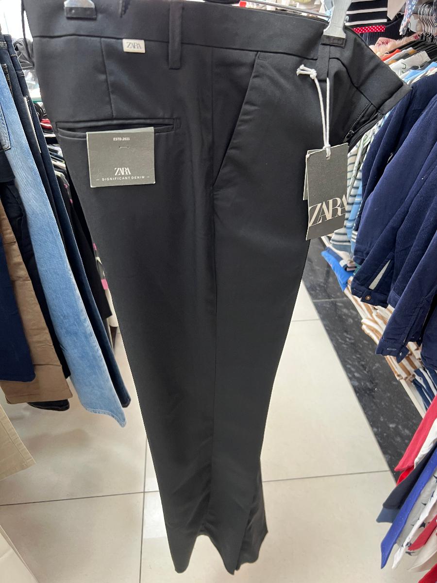 Zara  Black regular fit pant view 1