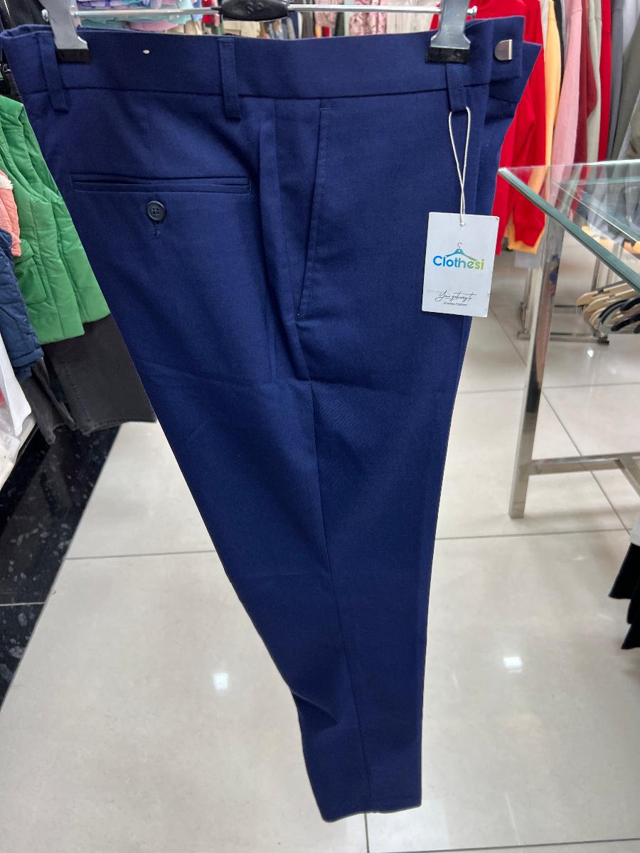 Banan Republic Navy Blue smart formal pant view 1