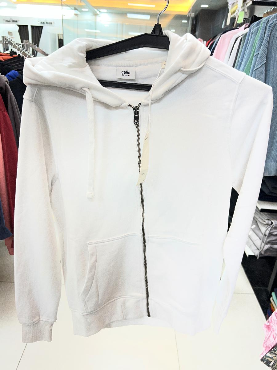 Celio Cotton Zip-Up Hoodie view 1