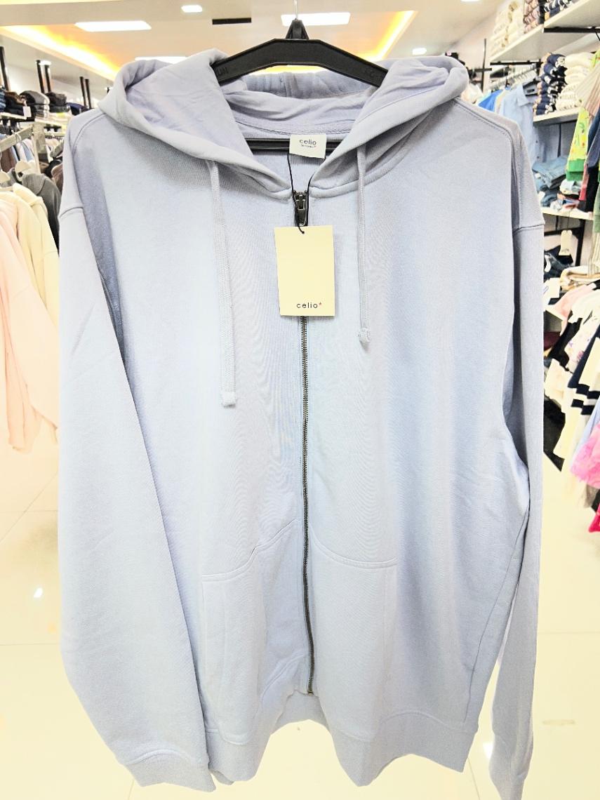 Celio Lightweight Zip-Up Hoodie view 1