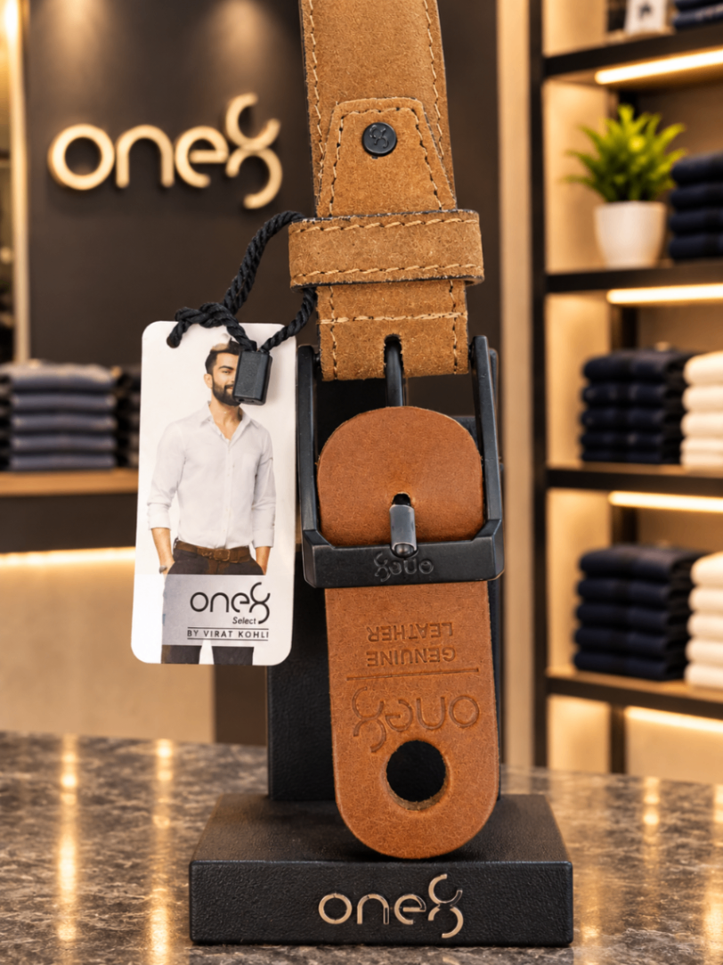 One8 Suede Leather Belt view 1